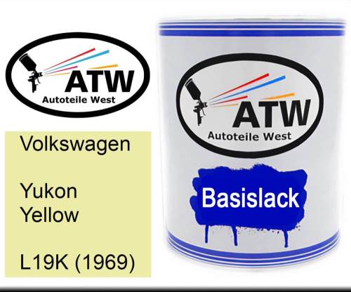 Volkswagen, Yukon Yellow, L19K (1969): 1L Lackdose, von ATW Autoteile West.